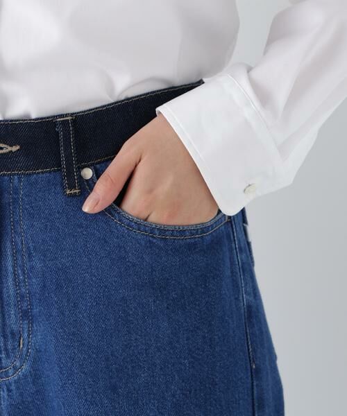human woman / ヒューマンウーマン パンツ | ◆ソフトデニムセミワイドパンツ | 詳細11