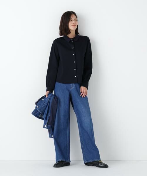 human woman / ヒューマンウーマン パンツ | ◆ソフトデニムセミワイドパンツ | 詳細5