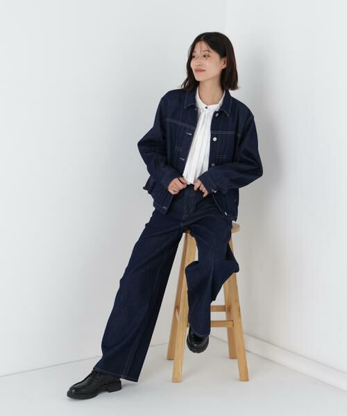 human woman / ヒューマンウーマン パンツ | ◆ソフトデニムセミワイドパンツ | 詳細24