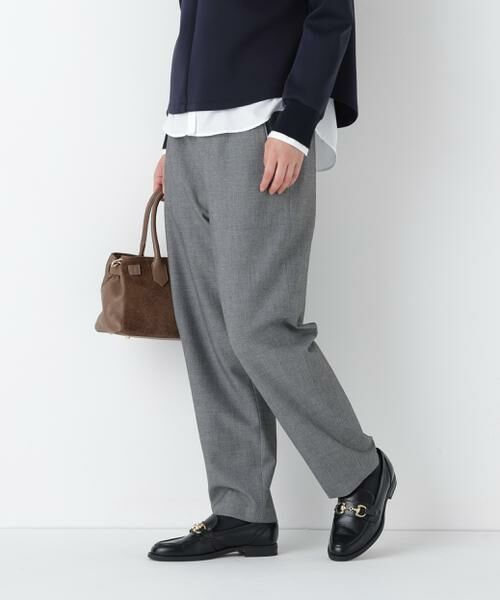 human woman / ヒューマンウーマン パンツ | ◆2wayストレッチテーパードパンツ(グレー)