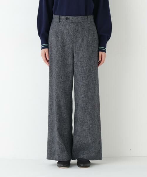 human woman / ヒューマンウーマン パンツ | ◆ツィードフラップセミワイド | 詳細5