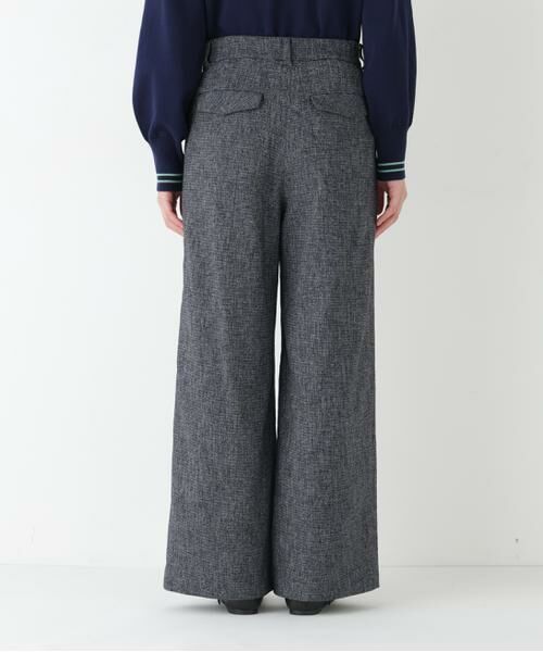 human woman / ヒューマンウーマン パンツ | ◆ツィードフラップセミワイド | 詳細6