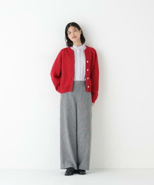 human woman / ヒューマンウーマン パンツ | ◆ツィードフラップセミワイド | 詳細9