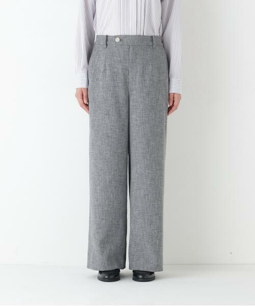 human woman / ヒューマンウーマン パンツ | ◆ツィードフラップセミワイド | 詳細12