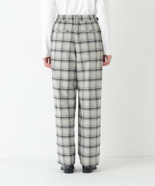 human woman / ヒューマンウーマン パンツ | ◆ＴＲチェックタックワイドテーパードパンツ | 詳細16