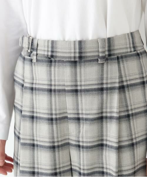 human woman / ヒューマンウーマン パンツ | ◆ＴＲチェックタックワイドテーパードパンツ | 詳細17