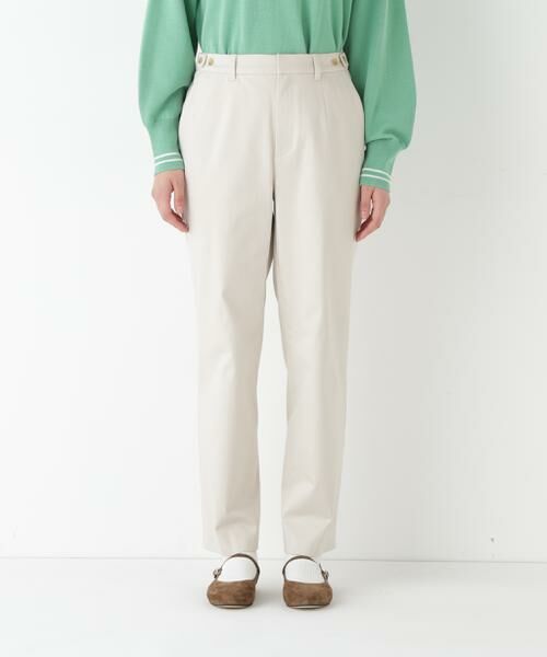 human woman / ヒューマンウーマン パンツ | ◆サテンストレッチ細身ストレートパンツ | 詳細8