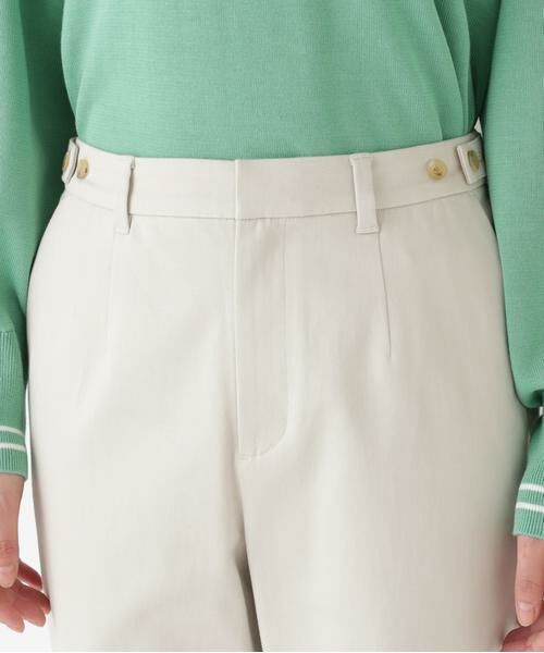 human woman / ヒューマンウーマン パンツ | ◆サテンストレッチ細身ストレートパンツ | 詳細11