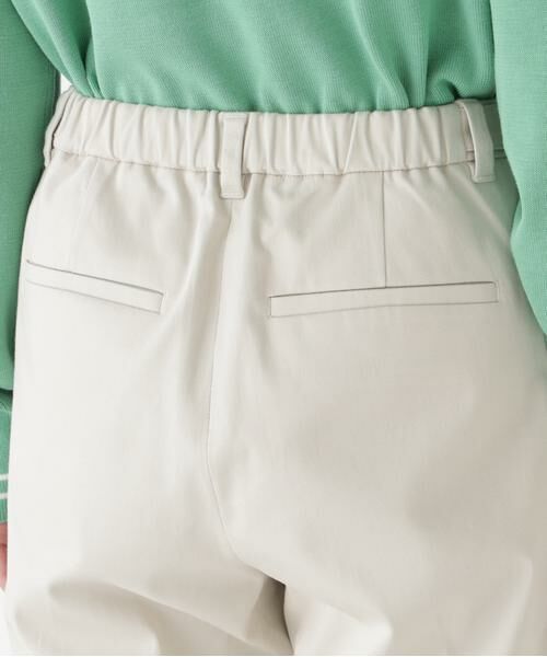 human woman / ヒューマンウーマン パンツ | ◆サテンストレッチ細身ストレートパンツ | 詳細13