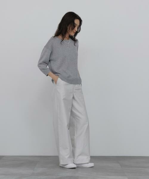 human woman / ヒューマンウーマン パンツ | ◆《マルチサイズ/ウォッシャブル》ライトモールスキンセミワイドパンツ | 詳細17