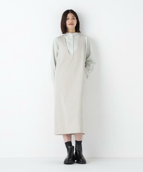 human woman / ヒューマンウーマン ワンピース | ◆ダブルクロスジャンスカ | 詳細3