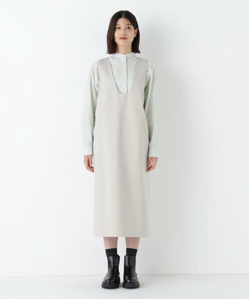 human woman / ヒューマンウーマン ワンピース | ◆ダブルクロスジャンスカ | 詳細5