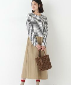 human woman / ヒューマンウーマン ワンピース | ◆ドッキングモックネックプルオーバーワンピース