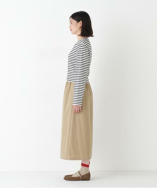 human woman / ヒューマンウーマン ワンピース | ◆ドッキングモックネックプルオーバーワンピース | 詳細12