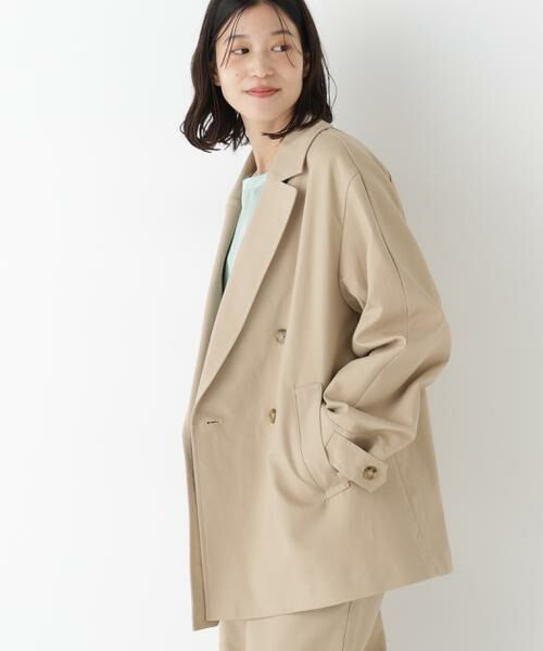 human woman / ヒューマンウーマン テーラードジャケット | ◆チノミディトレンチ | 詳細7