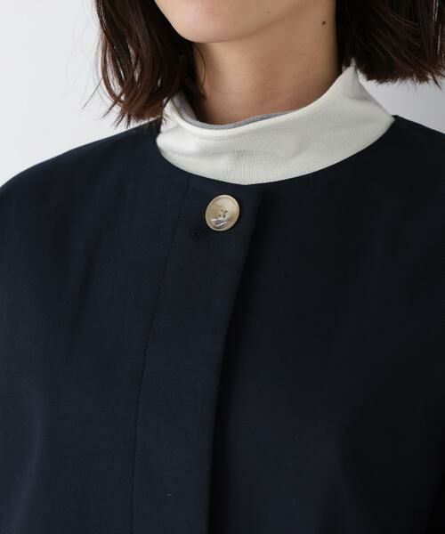 human woman / ヒューマンウーマン アウター | ◆ライナー付きフラップノーカラーコート | 詳細6