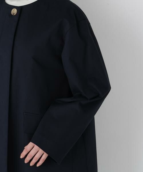 human woman / ヒューマンウーマン アウター | ◆ライナー付きフラップノーカラーコート | 詳細7