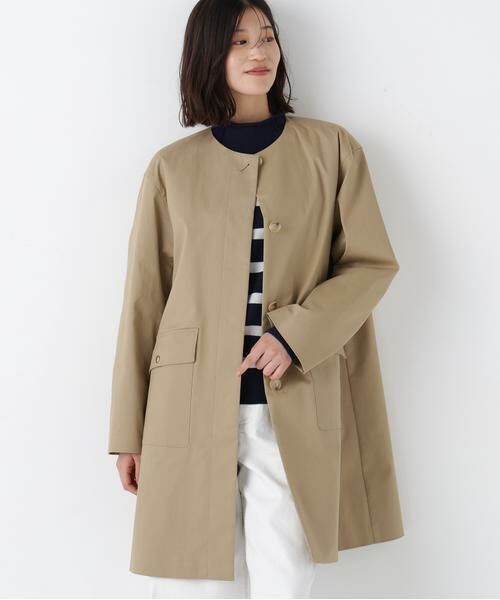 human woman / ヒューマンウーマン アウター | ◆ライナー付きフラップノーカラーコート | 詳細15
