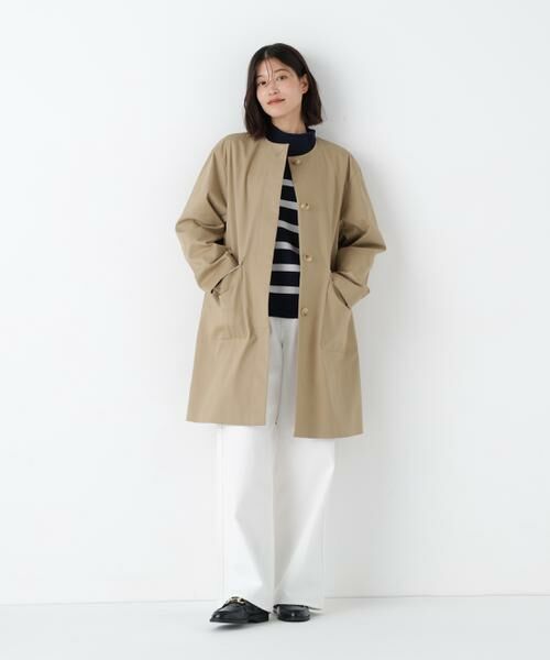 human woman / ヒューマンウーマン アウター | ◆ライナー付きフラップノーカラーコート | 詳細16