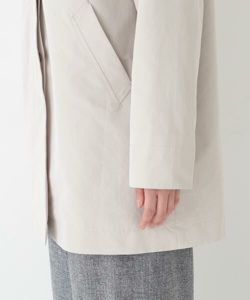 human woman / ヒューマンウーマン アウター | ◆弱撥水タフタステンカラーコート | 詳細11