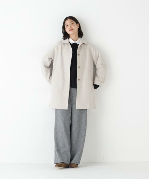 human woman / ヒューマンウーマン アウター | ◆弱撥水タフタステンカラーコート | 詳細3