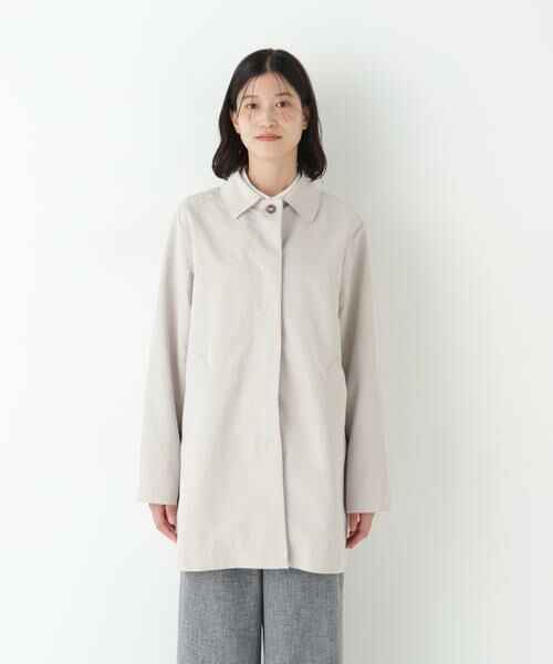 human woman / ヒューマンウーマン アウター | ◆弱撥水タフタステンカラーコート | 詳細5