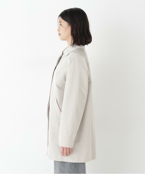 human woman / ヒューマンウーマン アウター | ◆弱撥水タフタステンカラーコート | 詳細6