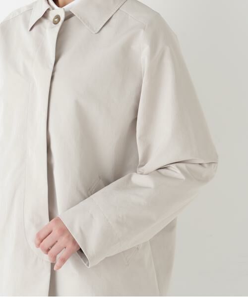 human woman / ヒューマンウーマン アウター | ◆弱撥水タフタステンカラーコート | 詳細9