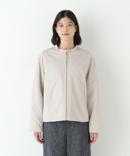 human woman / ヒューマンウーマン アウター | ◆弱撥水タフタ中綿入りブルゾン | 詳細4