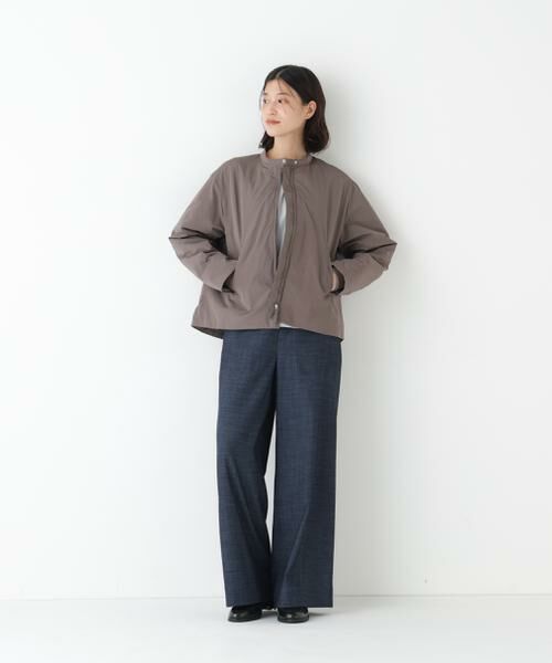 human woman / ヒューマンウーマン アウター | ◆弱撥水タフタ中綿入りブルゾン | 詳細9