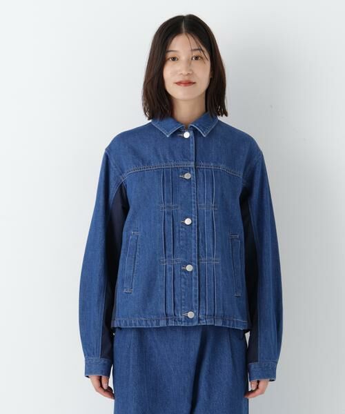 human woman / ヒューマンウーマン ブルゾン | ◆ソフトデニムドッキングブルゾン | 詳細4