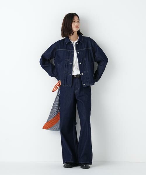human woman / ヒューマンウーマン ブルゾン | ◆ソフトデニムドッキングブルゾン | 詳細13
