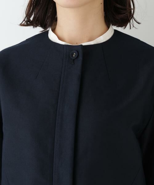 human woman / ヒューマンウーマン ブルゾン | ◆ライトモールスキンノーカラージャケット | 詳細7