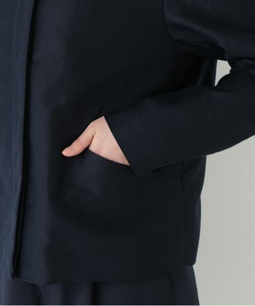 human woman / ヒューマンウーマン ブルゾン | ◆ライトモールスキンノーカラージャケット | 詳細9