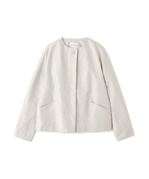 human woman / ヒューマンウーマン ブルゾン | ◆ライトモールスキンノーカラージャケット | 詳細11