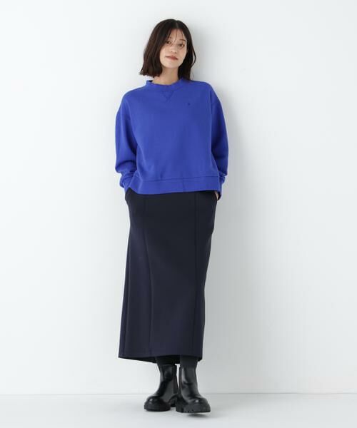 human woman / ヒューマンウーマン カットソー | ◆ロゴ刺繍カラースウェット | 詳細3