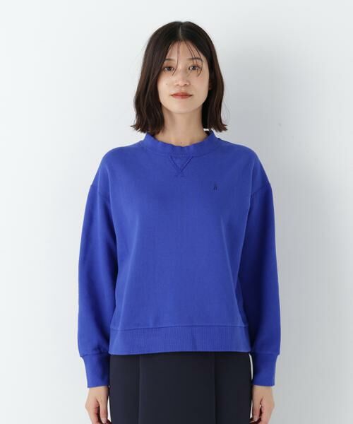 human woman / ヒューマンウーマン カットソー | ◆ロゴ刺繍カラースウェット | 詳細5