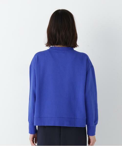 human woman / ヒューマンウーマン カットソー | ◆ロゴ刺繍カラースウェット | 詳細6