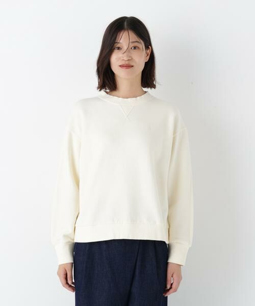human woman / ヒューマンウーマン カットソー | ◆ロゴ刺繍カラースウェット | 詳細10