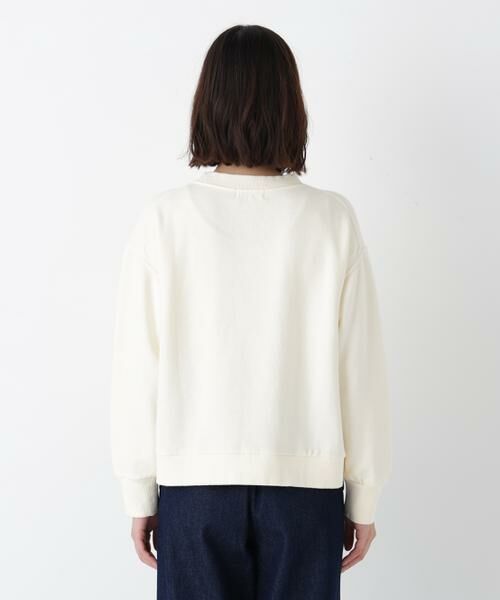 human woman / ヒューマンウーマン カットソー | ◆ロゴ刺繍カラースウェット | 詳細11