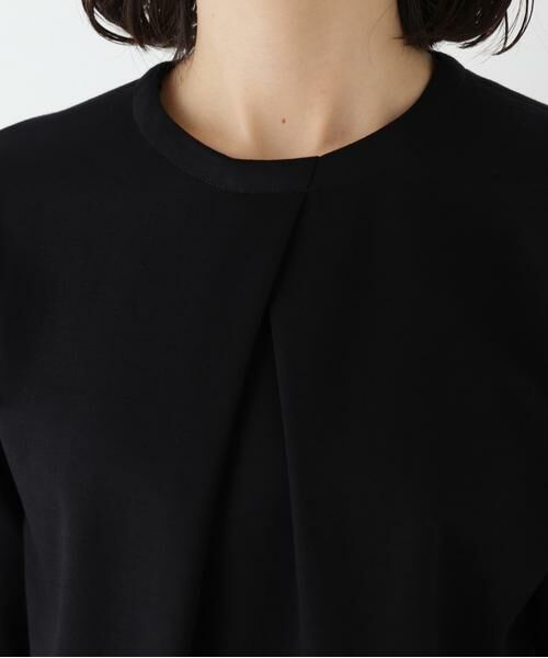 human woman / ヒューマンウーマン カットソー | ◆シャツカラードッキングプルオーバー | 詳細19