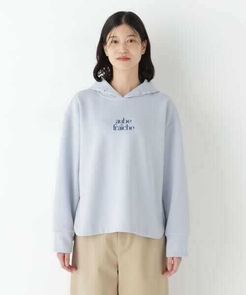 human woman / ヒューマンウーマン カットソー | ◆ロゴフーディーダンボールプルオーバー | 詳細4