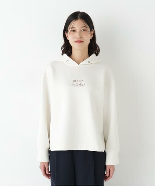 human woman / ヒューマンウーマン カットソー | ◆ロゴフーディーダンボールプルオーバー | 詳細9