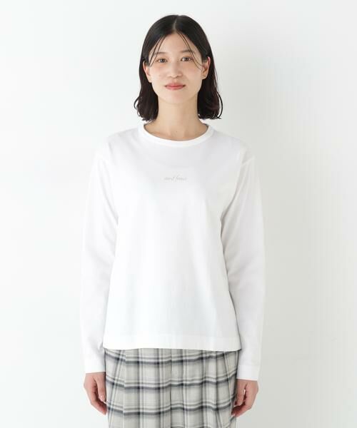 human woman / ヒューマンウーマン カットソー | ◆ロゴ長袖Ｔシャツ | 詳細9