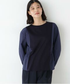 human woman / ヒューマンウーマン カットソー | ◆ドッキングドロストカットソー