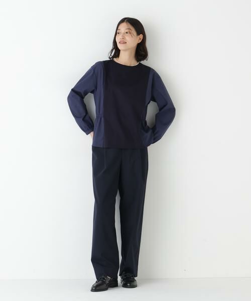 human woman / ヒューマンウーマン カットソー | ◆ドッキングドロストカットソー | 詳細2