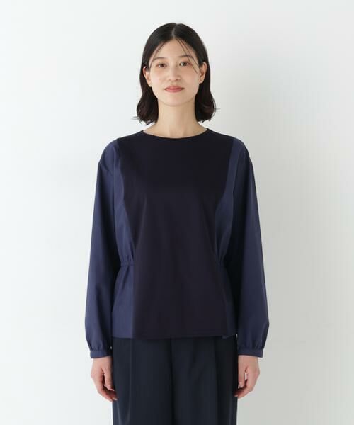 human woman / ヒューマンウーマン カットソー | ◆ドッキングドロストカットソー | 詳細3