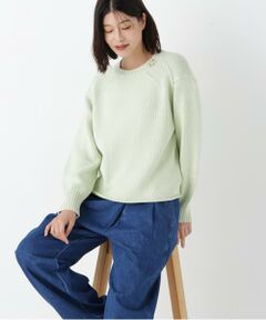 human woman / ヒューマンウーマン ニット・セーター | ◆コットンミックスローゲージニットプルオーバー