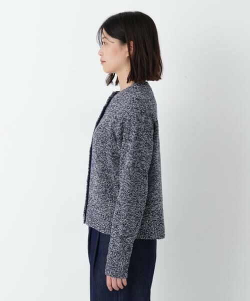 human woman / ヒューマンウーマン ニット・セーター | ◆ＭＩＸヤーンクルーネックカーディガン | 詳細5