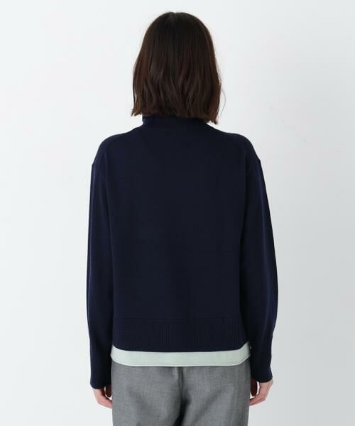 human woman / ヒューマンウーマン ニット・セーター | ◆ウールＭＩＸハイゲージバイカラータートルＰ／Ｏ | 詳細5
